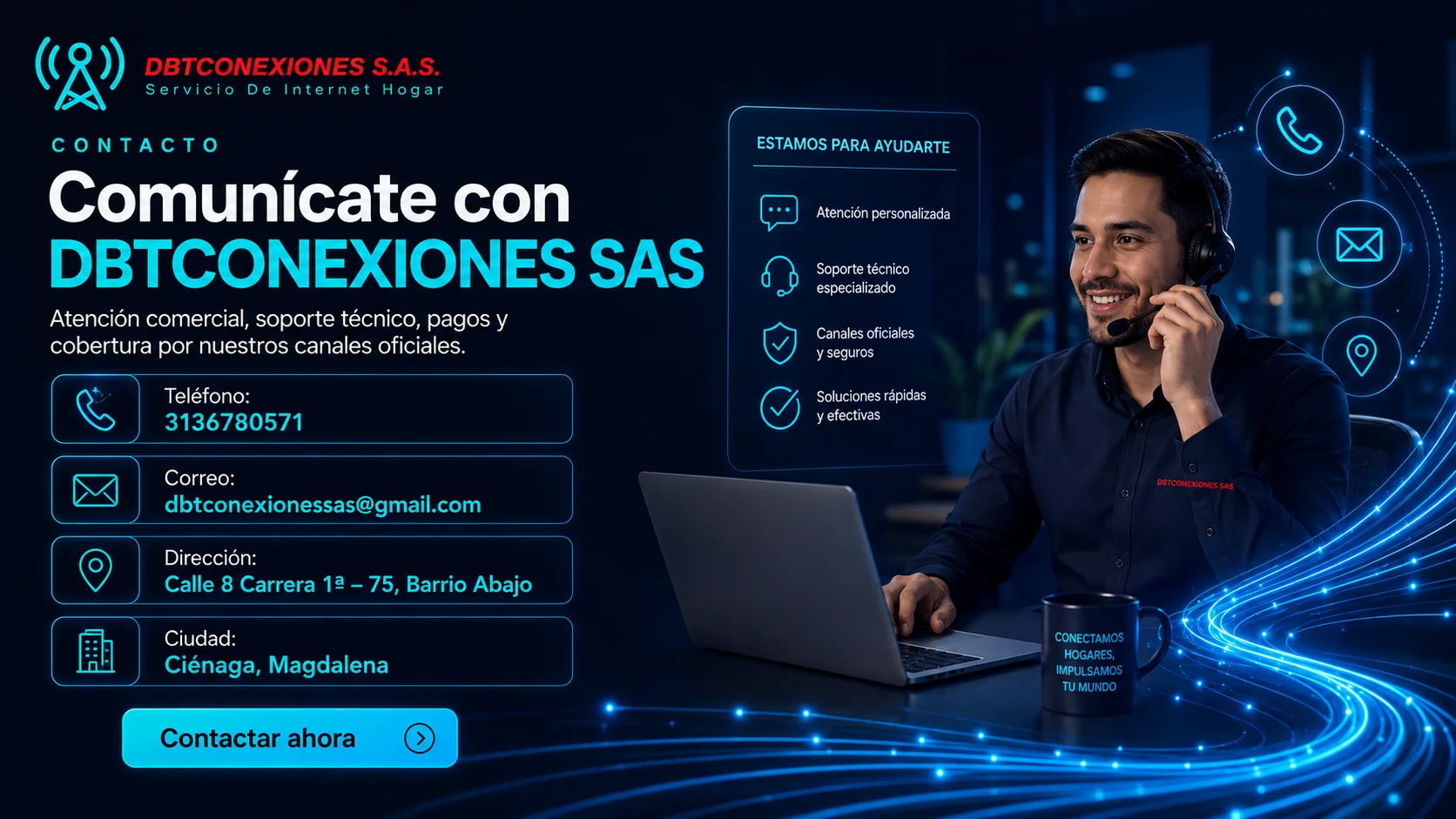Comunícate con DBTCONEXIONES SAS
